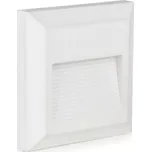 V-TAC Bílé hranaté LED svítidlo na schody 2W IP65 Teplá bílá 2500 - 3000K