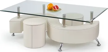 Konferenční stolek Halmar Nina 3 H 130 x 70 cm bílý