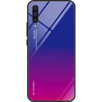 Pouzdro na mobilní telefon Kryt iPhone 11 Pro Glass case Gradient modrý/růžový