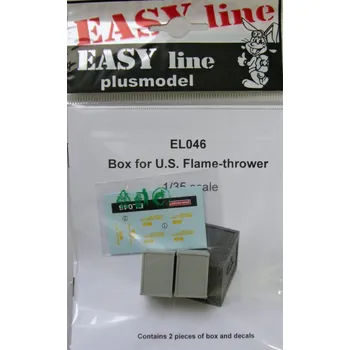 Plastikový model Plusmodel 1/35 Box for US Flame-thrower (2 pcs.) EASY LINE