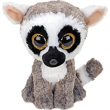 Hračka Ty Beanie Boos LINUS - lemur - 15cm medium 6˝