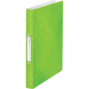 Kancelářské potřeby Desky s 2kroužkovým mechanismem Leitz Wow, A4, zelená