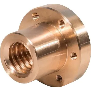 Matice Matice trapézová bronzová s přírubou - 18x4