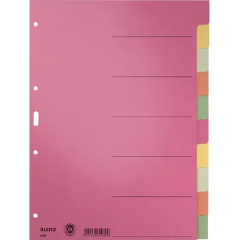 Kartotéka Leitz 43580000 rejstřík DIN A4 prázdná karton vícebarevná 6 karet 43580000