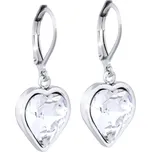 Ellami VERONA 1723 Náušnice srdce, čirá Ellami