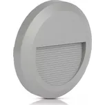 V-TAC Šedé kulaté LED svítidlo na schody 2W IP65 Teplá bílá 2500 - 3000K