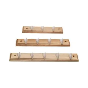 Věšák Krokodil Věšák dřevěný malý s plastovými háčky - 3 háčky