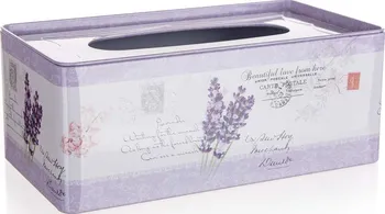 Zásobník na papírové ručníky a ubrousky Home Decor Krabička na papírové kapesníky 24 x 13 x 9,5 cm Lavender