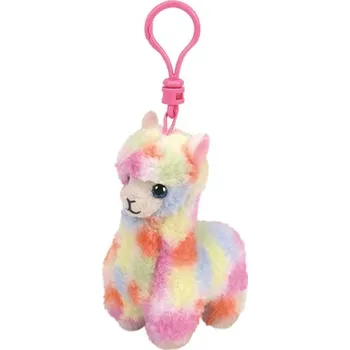 Hračka TY Beanie Babies LOLA - barevná lama, 8,5 cm small 3˝