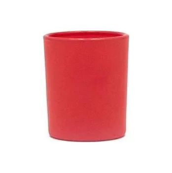 Svícen Andivo Skleněný svícen na čajové a votivní svíčky červeno růžová, 9 cl