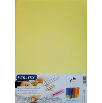 Prostěradlo Froté prostěradlo 160x220 cm (č. 5-sv.žlutá)