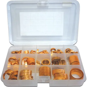 SADA - měděné kroužky - různé velikosti - 325 ks - T2/3219