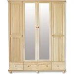 Šatní skříň Classic 02, KB Výběr moření: Olše, Druh dřeva: Borovicový masiv