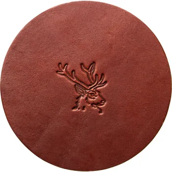 Kožený podtácek DEER Chesnut Počet: 3, Dárková plechová krabička: Ne