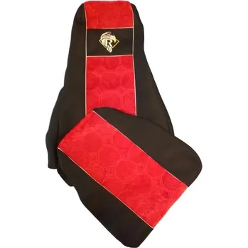 Potah sedadla Autopotahy textilní pro pro RENAULT Premium/Kerax, černo-červená barva (č. 20)