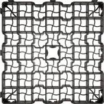 Gutta EcoGrid G4 zatravňovací dlažba 50 x 50 cm černá
