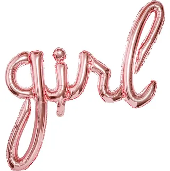 PartyDecoGirl - fóliový balónek růžové zlato