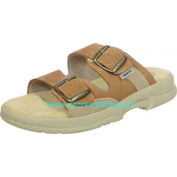 Dámské pantofle Sante 517/33 47/28 hnědá 40