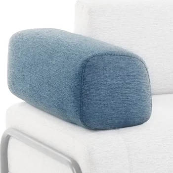 Polštář Modrý látkový polštář Kave Home Compo