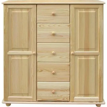 Komoda Komoda Classic 158, KB Výběr moření: Ořech, Druh dřeva: Borovicový masiv