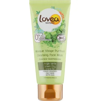 Pleťový krém Lovea Cleansing face mask Green clay 75ml čistící pleťová maska se zeleným jílem