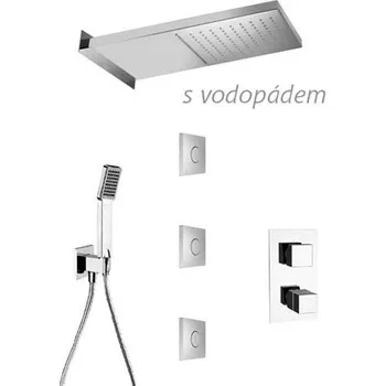 Sprchová hlavice Sanjet Sprchový set QUADRO DUAL JET 56x26 cm (QDTV56)