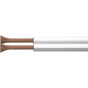 Příslušenství pro LED osvětlení Kabel 12-36V 2x0,75mm2, bílý s vroubkem (max.12A), metráž