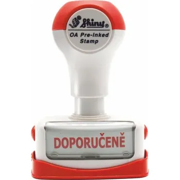 Razítko Hotové předbarvené razítko Shiny NCZ003 s textem DOPORUČENĚ