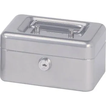 Příruční pokladna Maul 18280 schránka na peníze (š x v x h) 152 x 81 x 125 mm stříbrná