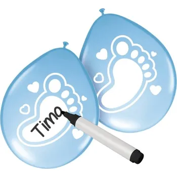 Folat Balónky latexové popisovatelné Baby Boy 25 cm 6 ks