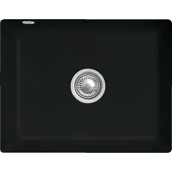 Keramický dřez VILLEROY & BOCH - Keramický dřez Subway 60 SU Ebony podstavný 545 x 440 bez excentru 331001S5