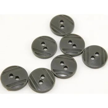 Knoflík Dírkový knoflík - khaki - průměr 1,5 cm