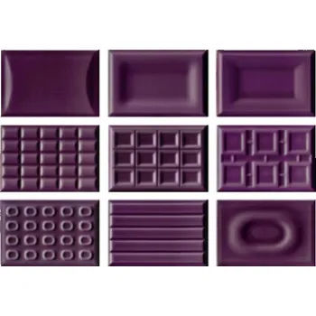 Obklad Cacao VA - obkládačka dekor 12x18 fialová Cacao VA