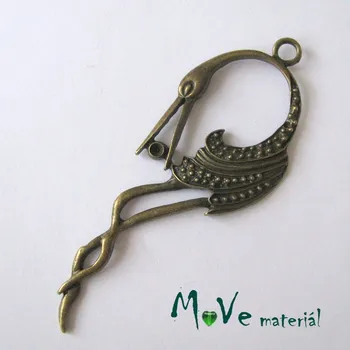 Přívěsek Přívěsek ČÁP 95x35x5mm, 1ks, staromosaz