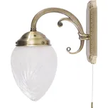 Rabalux 8631 ANNABELLA - Rustikální nástěnné svítidlo s tahovým vypínačem (Rustikání svítidlo na zeď v bronzové barvě)