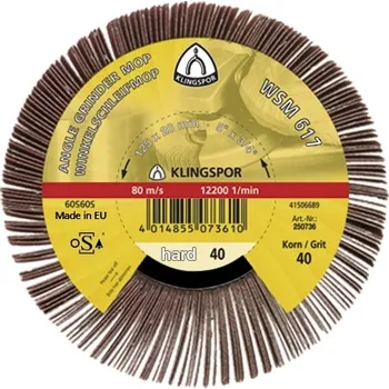 Brusný kotouč Brusný úhlový lamelový kotouč, wsm 617, 125x20/60