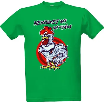 Tričko s potiskem Nekoukej mi na ptáka pánské