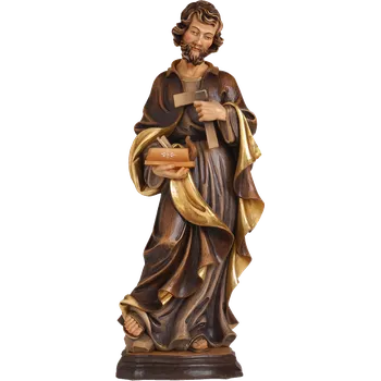 Vánoční dekorace Ornatis Svatý Josef Provedení: Přírodní bez malování, Velikost stojících figur dospělých postav: 85 cm Dřevěná vyřezávaná ručně malovaná soška Svatý Josef