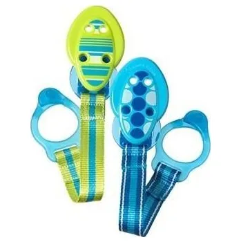 dudlíky Klips na šidítko pro miminko C2N 2ks klip Tommee Tippee zeleno modrý