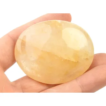 Přírodní kámen Hladký křišťál s limonitem (77g)