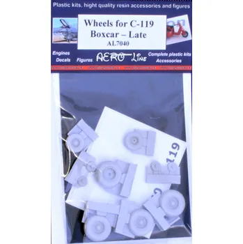 Plastikový model Plusmodel 1/72 Wheels for C-119 Boxcar (late)