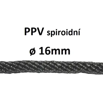 Horolezectví PPV lano spiroidní ø 16 mm