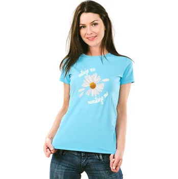 Dámské tričko STRIKER Dámské tričko Miluje mě ? Barva: Tyrkysová, Velikost: S