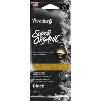 Vůně do auta Osvěžovač vzduchu Paradise Air Super Organic lněný blok Black
