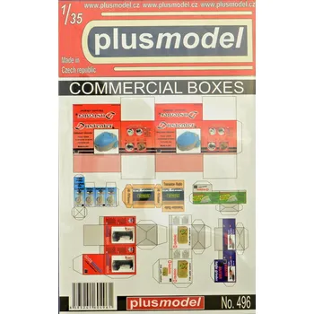 Plastikový model Plusmodel 1/35 Commercial boxes (paper set)