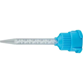 Míchací kanyla modrá/bílá krátká 50ks