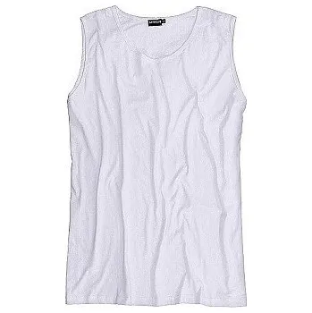 Pánské tričko Tričko ADAMO bez rukávů bílé Adamo ODE-AD-129410-100 - 9XL