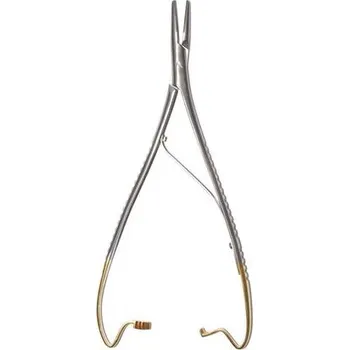 Skalpel Mathieu jehelec s pozlacenou rukojetí 17 a 20 cm - Mathieu jehelec pozlacená rukojeť 17 cm