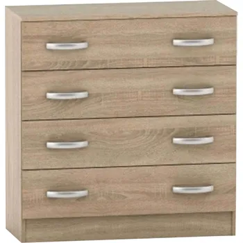 Komoda 4-šuplíková komoda, dub sonoma, BETTY 2