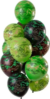 Balónek Folat Latexové balonky vojenské 30 cm 12 ks